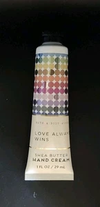 LOVE ALWAYS WINS ~ HANDCREME Bath & Body Works Sheabutter Handcreme 1oz NEU - Bild 1 von 2