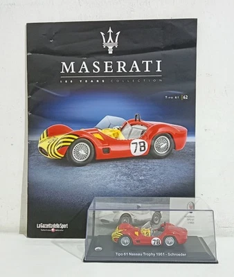 I119073 MASERATI 1/43 Centauria n. 62 - Tipo 61 Nassau Trophy 1961 - Schroeder - Immagine 1 di 3