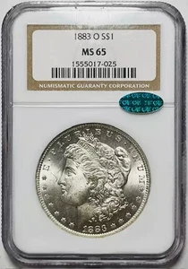 1883 O Morgan Silver Dollar NGC MS-65 CAC White! - Picture 1 of 2