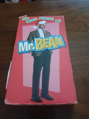 The Merry Mishaps of Mr. Bean 1992-93 VHS Rowan Atkinson British Comedy **TESTED - Image 1 of 3