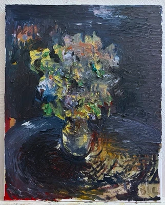 Экспрессионистский подсолнечник Ван Гог абстрактный реализм картина маслом натюрморт 16x20 - Изображение 1 из 2