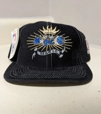 De colección Orlando Magic Snapback Sombrero Nuez moscada Mills Lee Sport NUEVO CON ETIQUETAS AÑOS 90 Foto 1 de 4