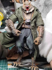 1/12 Scale Wolf Man Windschutz + Hose Kleidung Outfits für 6in Figur - Bild 1 von 10