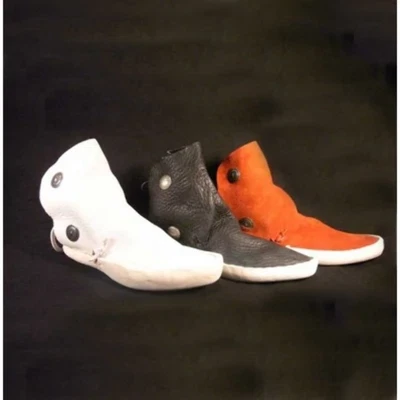 Men's Red, Black or White Navajo Two Button Moccasins - Image 1 of 2