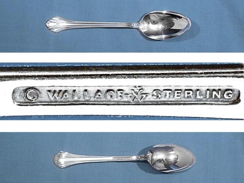 WALLACE STERLING 6" TEASPOON ~ FRENCH REGENCY ~ NO MONO Cover