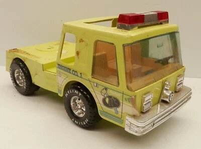 Vintage Nylint Articulated Fire Ladder Truck * CAB ONLY * Slime Green - Image 1 of 4