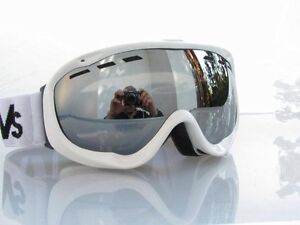 Ravs Gafas de Esquí - Snowboard - Flash Lente -ski Goggle Blanco U. Negro