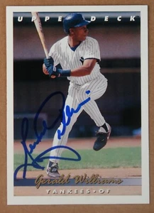 AUTOGRAPHED - Gerald Williams Upper Deck #360 New York Yankees 1993 - Picture 1 of 2