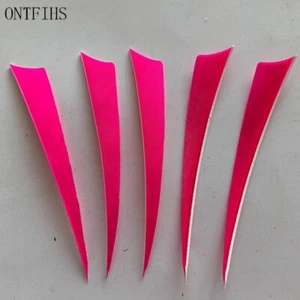 50Pcs ONTFIHS New 5 Inch Arrow Feather Fletchings 5" Archery Vanes For DIY - Picture 1 of 20