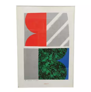 KUMI SUGAI Farblithographie 1967 Epreuve Artiste XII handsigniert 50x35 cm Japan - Bild 1 von 11