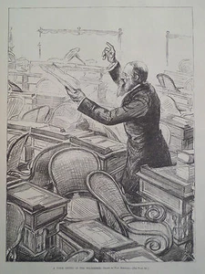 Senate Floor A Voice Crying in The Wilderness By Renouard Harper’s Weekly 1888 - Picture 1 of 2