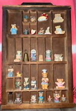 Miniatures Collection in Hamilton Printers Drawer Wooden Shadow Box  17x11
