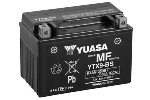 BATTERIA YUASA YTX9-BS AGM 12V 8.4Ah 135A (150x87x105mm) PRONTA ALL'USO - Foto 1 di 4