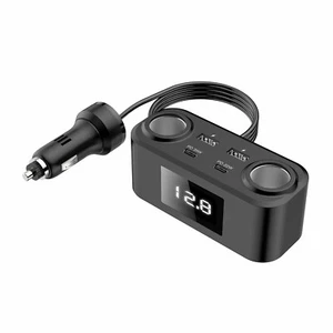 N54C 12V/24V Allume-Cigare Répartition Voiture Chargeur Avec 2x USB 2x Typ-C Pd - Photo 1 sur 17