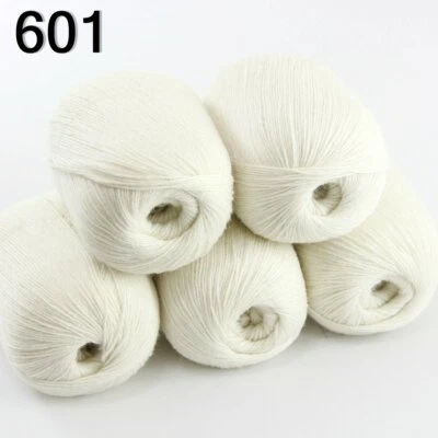 Sale New 5 Balls x 50g Fashion 100% Mongolian Cashmere Hand Knit Yarn Wool 01 - Image 1 of 4