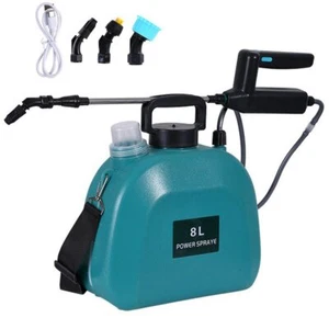 2 Gallon Electric Garden Sprayer Rechargeable 3 Mist Nozzles Retractable Handle - Picture 1 of 15