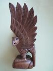 NEW | Handcrafted | American EAGLE | Light Brown | Wood Carving | FREE Ship
