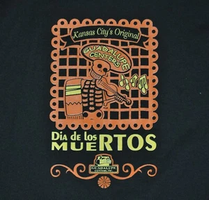t-shirt medium day of the dead dia de los muertos mexico 20 inches pit 2 pit - Picture 1 of 3