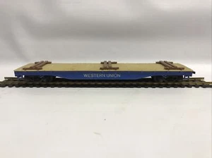 HO Guage Tyco Flat Car Western Union - Picture 1 of 6