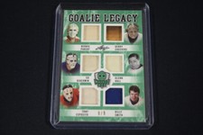 Giacomin Esposito Cheevers Parent Hall + 2017 Leaf Masked Men Goalie Legacy /9