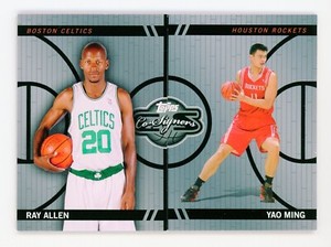2008-09 Topps Co-Signers Changing Faces Silver Yao Ming, Ray Allen 26/99