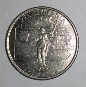 YOU PICK 5 FOR $5 + FREE SHIPPING - 1999 - D Mint - Pennsylvania State Quarter - Picture 1 of 1