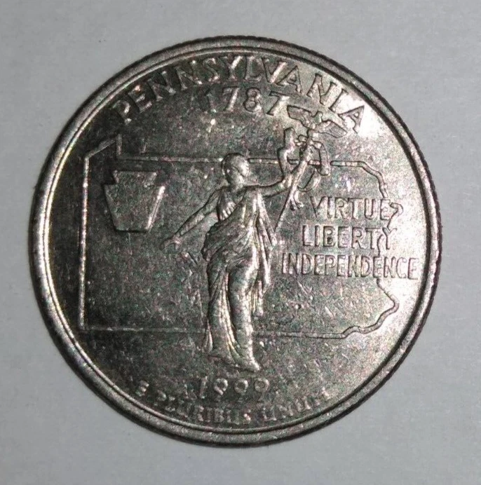 YOU PICK 5 FOR $5 + FREE SHIPPING - 1999 - D Mint - Pennsylvania State Quarter - Image 1 of 1