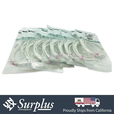 New 10 Pack Slim Panduit CAT6 Patch Network Patch Cable Cord RJ45 UTP LAN 3-10ft - Image 1 of 4