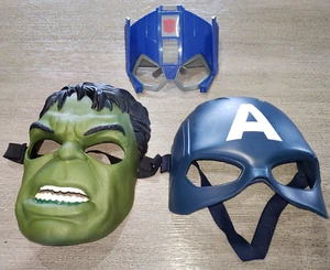 boy HULK AVENGER TRANSFORMER HALLOWEEN MASK NERD GLASSES WITH NOSE COSTUME SANTA - Picture 1 of 2