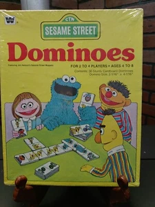 VINTAGE SESAME STREET DOMINOES GAME JIM HENSON MUPPETS 1980 - BRAND NEW SEALED - Picture 1 of 4