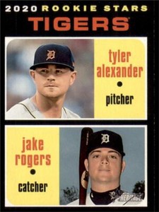2020 Topps Heritage Base #39 Tyler Alexander Jake Rogers RC