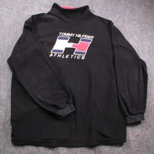 Vintage Tommy Hilfiger Athletics Vary Rare Spell Out Fleece Mock Neck Sweatshirt - Bild 1 von 11