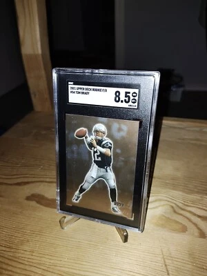 Tom Brady 2001-- SGC 8.5-- Cubierta superior "Novato F/X" - #54 Patriots - ¡GoLD SWeeT! Foto 1 de 4
