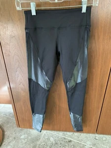 Pantalones para mujer Koral ropa activa 7/8 talla: color pequeño: negros con algo de brillo - Imagen 1 de 8