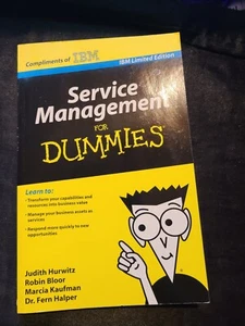 Service Management For Dummies - Paperback By Hurwitz, Judith - Picture 1 of 4