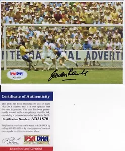 GORDON BANKS ICONIC GOALKEEPER SIGNED "THE GREATEST SAVE EVER" PHOTO PSA - Foto 1 di 1