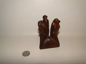Holz geschnitzt Affe hören nichts Böses sehen kein Böses sprechen Böses Display Ständer, Kenia - Bild 1 von 9