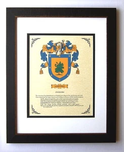 STEMMA ARALDICA ~ STEMMA FAMIGLIA MARTINEZ ~ INCORNICIATO - Foto 1 di 2