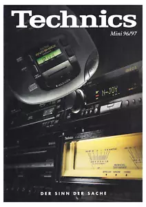 TECHNICS - BROCHURE CATALOGUE KATALOG - MINI SYSTEM - 1997 language DEUTSCH - Foto 1 di 1