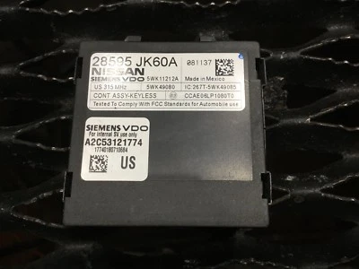 07 08 09 10 11 INFINITI G37 COUPE THEFT LOCKING CONTROL MODULE 28595JK60A OEM - Image 1 of 4