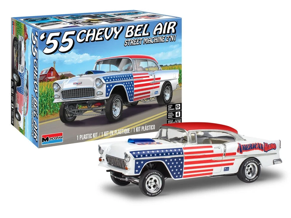 55 Chevy Bel Air Street Machine - Revell 14519 skala 1/24 - Immagine 1 di 1