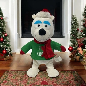 Gemmy Natale "Hot Stepper" Amo Regali Danzante Orso Polare "Non posso Toccare Questo - Foto 1 di 6