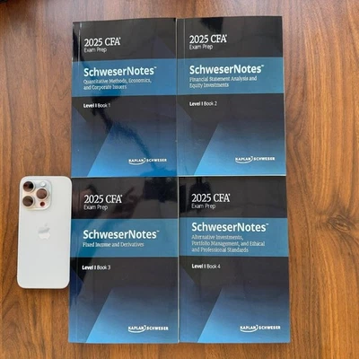 Kaplan Schweser Notes 2025 CFA® Level I,2 and 3 Complete Set/(World. WS) - Image 1 of 3
