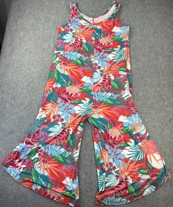 Koolaburra by UGG Tropical Jumpsuit Damen L Blumen Palazzo weites Bein ärmellos - Bild 1 von 9
