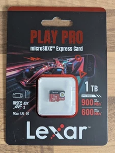 Carte microSD Express Lexar Play PRO 1 To | EN MAIN | LIVRAISON GRATUITE ✅ - Photo 1 sur 9