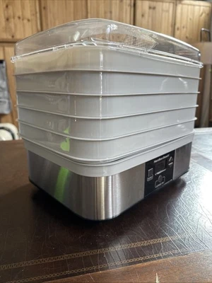 Deshidratador de alimentos Hamilton Beach modelo 32100 acero inoxidable Foto 1 de 3
