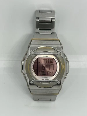 CASIO G-ms Silver Digital Baby-G Women's Watch MSG-160D Pre-owned - Image 1 of 4