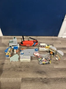 Vintage 1990s Micro Machines City Playset Lot w/ Chopper & 40+ Vehicles Galoob - Picture 1 of 4