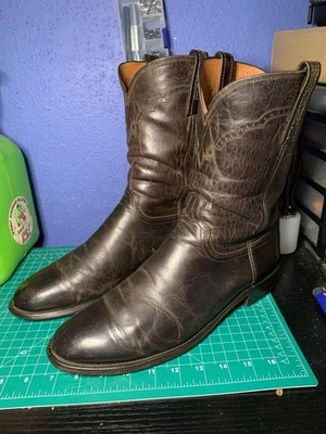 Botas de Vaquero Lucchese 12D 1883 Mad Dogs Chocolate Goat Roper Foto 1 de 4