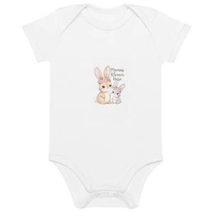 Bio Baby Body Mamas Kleiner Hase 0-24M Geschenk Geburt Taufe Organic Baumwolle - Afbeelding 1 van 10
